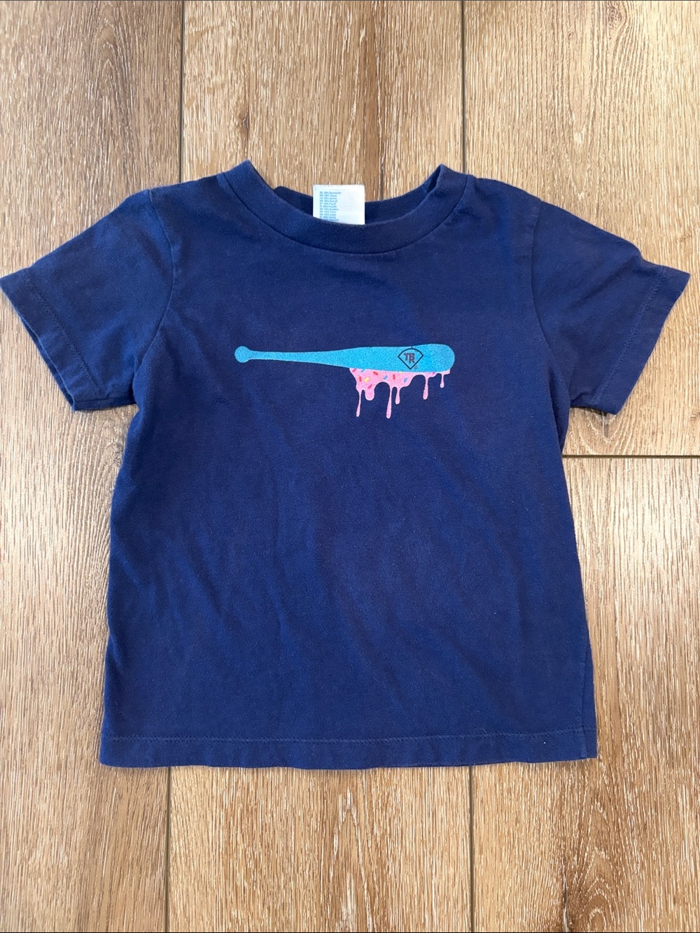 Drippy ice cream baseball bat tee size 2T